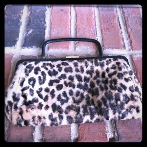 Vintage 1960’s Faux Fur Leopard Purse